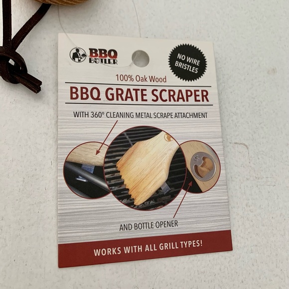 Wood Grill Scraper with Bottle Opener - Picture 7 of 10